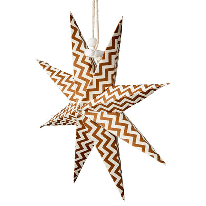 UNI Estrella S, Marrón/Blanco con Rayas, Ø20 cm