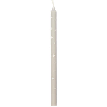 Vela Taper Diseño Copos de Nieve