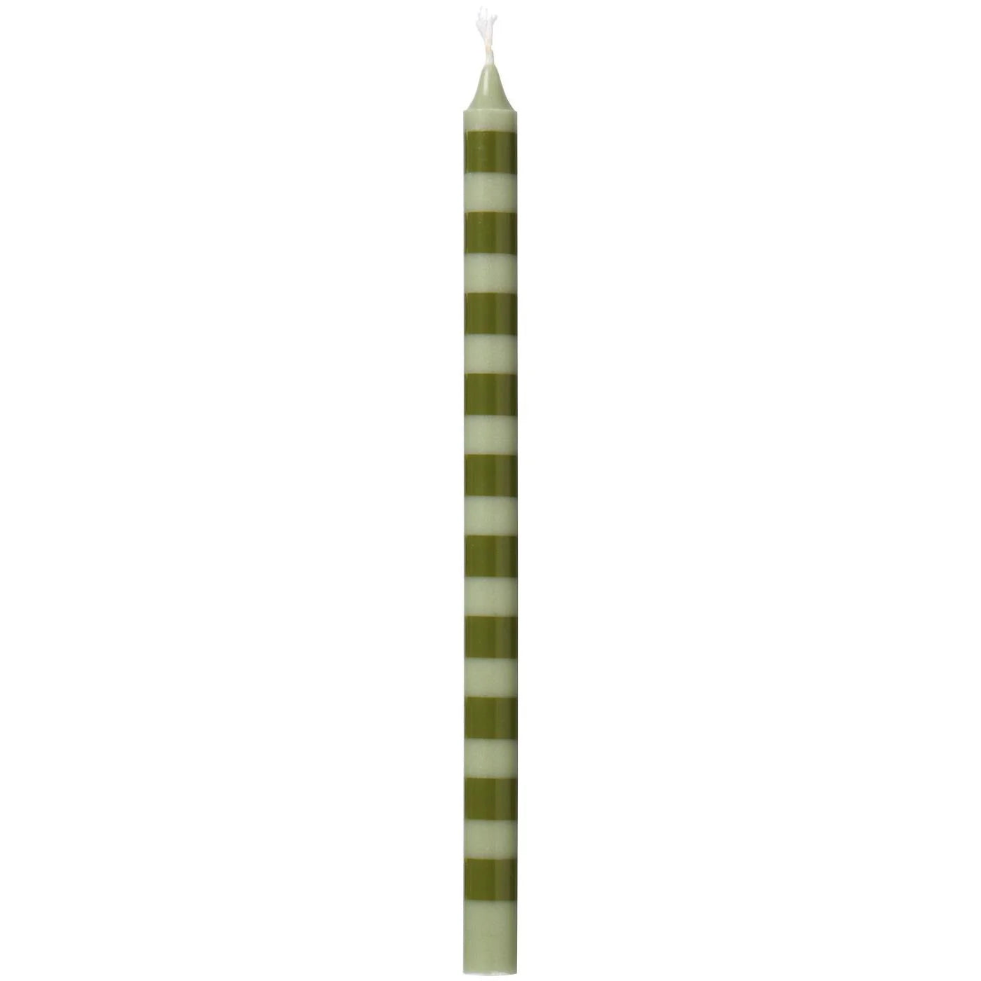 Vela Taper Bicolor Olive/ Verde Ø:1.3 H 20 cm
