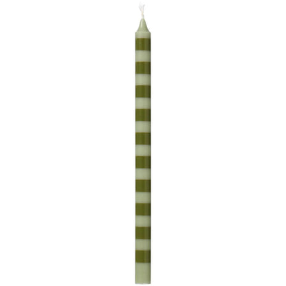 Vela Taper Bicolor Olive/ Verde Ø:1.3 H 20 cm