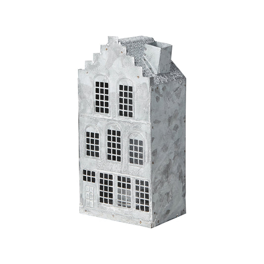 Casa para Velas FENIX Gris/Blanca H: 17,5 cm