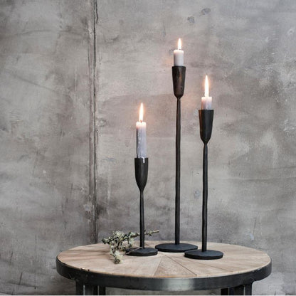 Portavela S, Negro THOR, Ø9xH40 cm