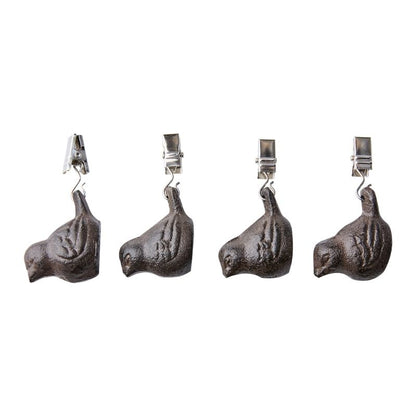 Peso Mantel GLOBETROTTER Ave Marrón, set de 4