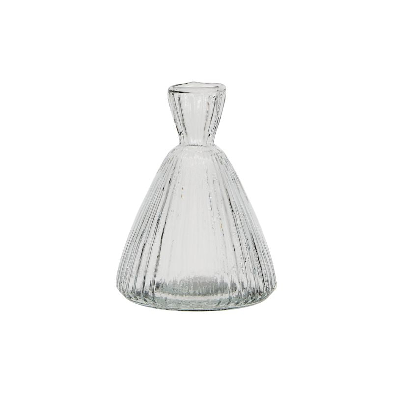 Florero ROMANCE Cónico Transparente, Ø9xH12 cm