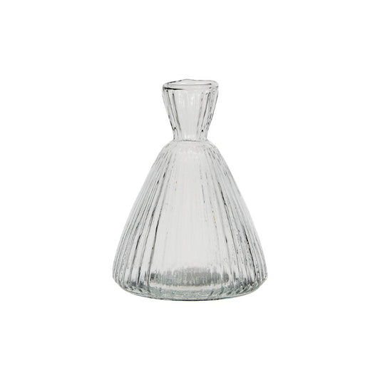 Florero ROMANCE Cónico Transparente, Ø9xH12 cm