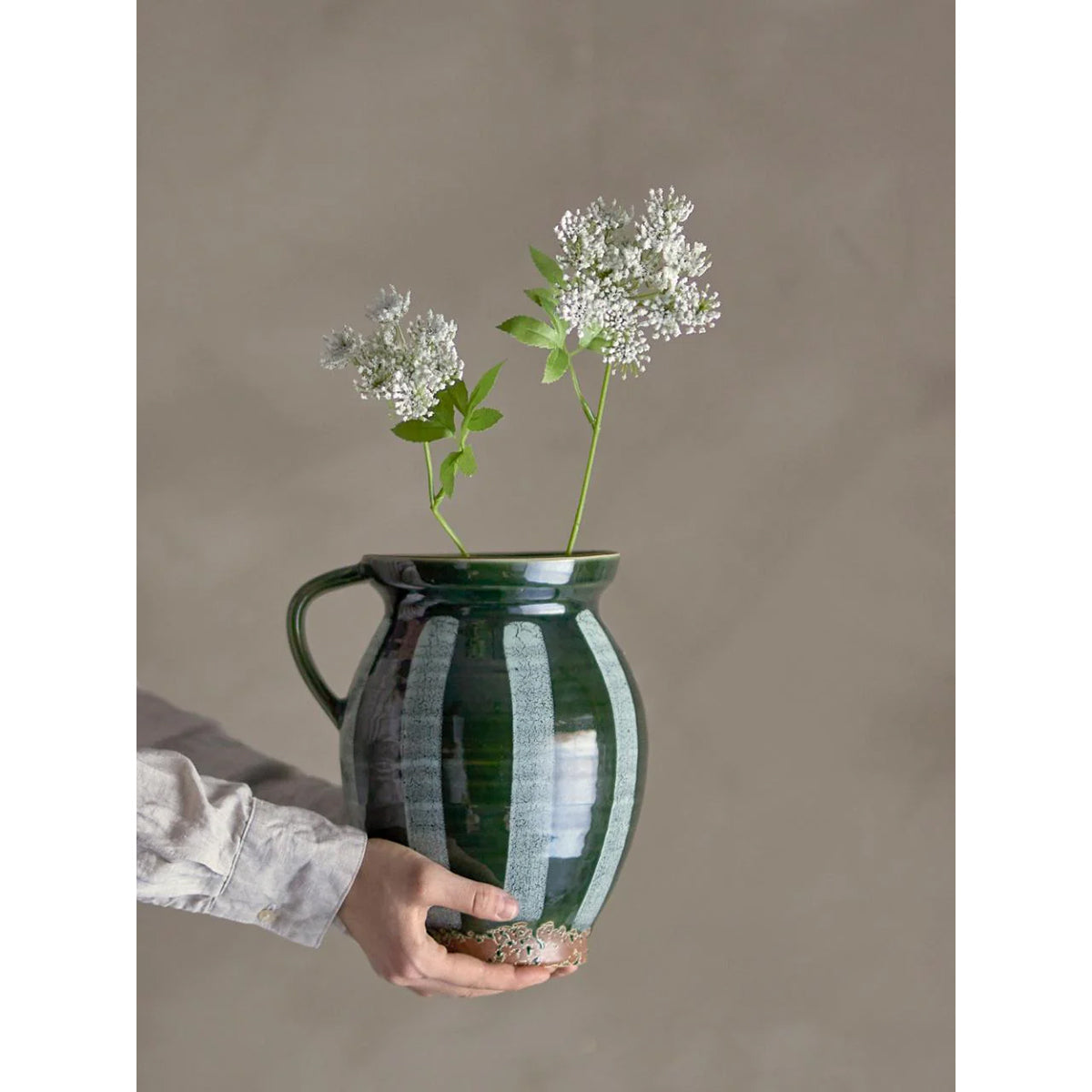 Florero Frigg Verde, L23xH26xW19 cm