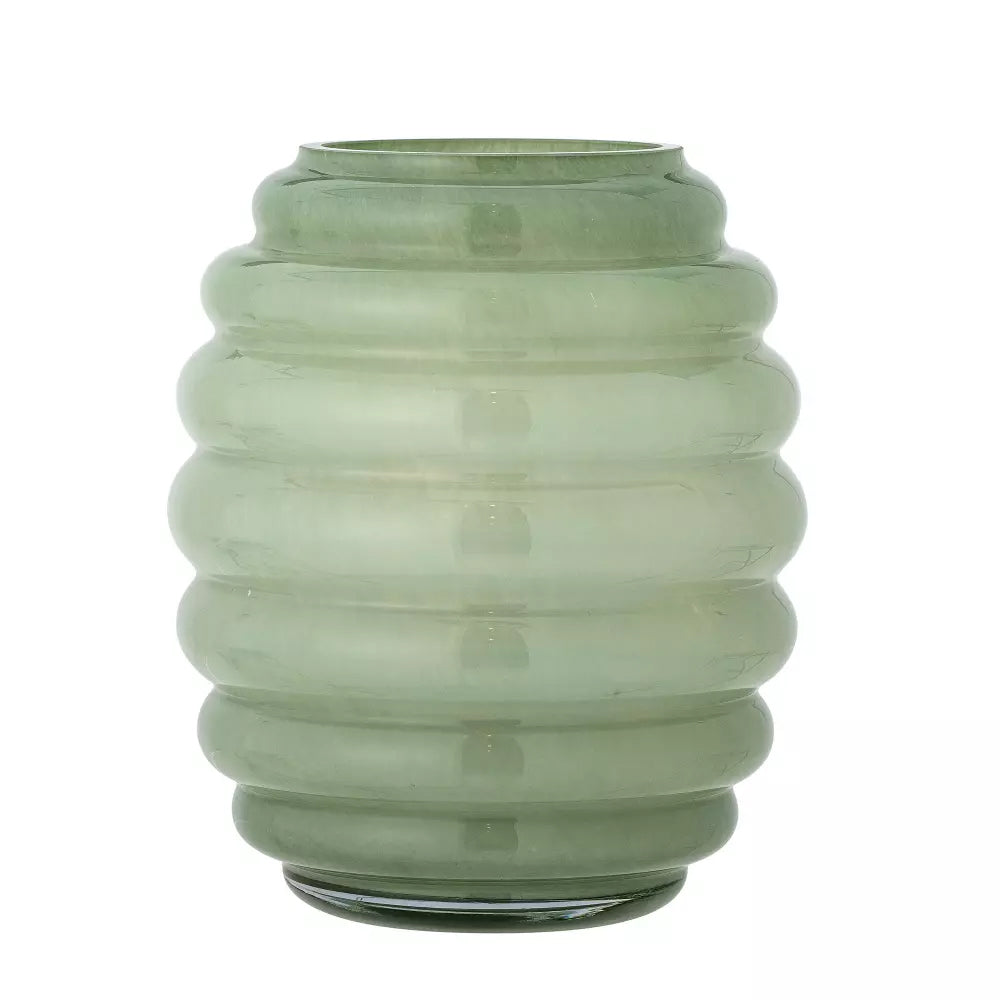 Florero Saihah Verde, Ø19xH24 cm