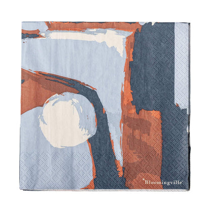 Servilletas Arty Blue 20 unidades por pack.