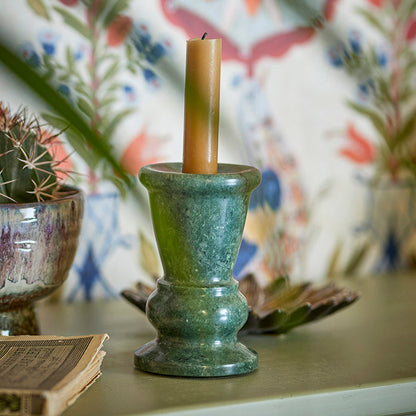 Candelabro Sicilia Verde, Ø8xH12,5 cm