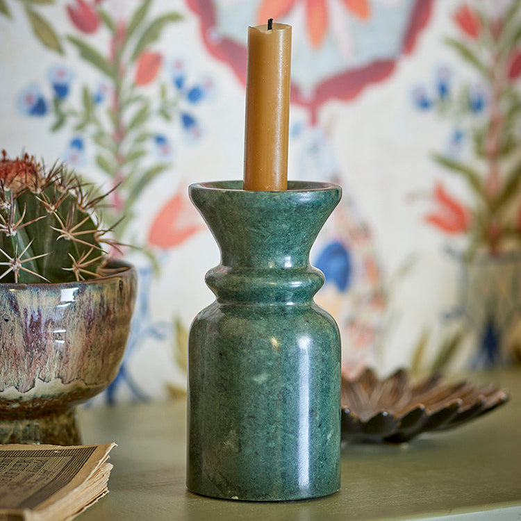 Candelabro Sicilia Verde,Ø8xH15,5 cm