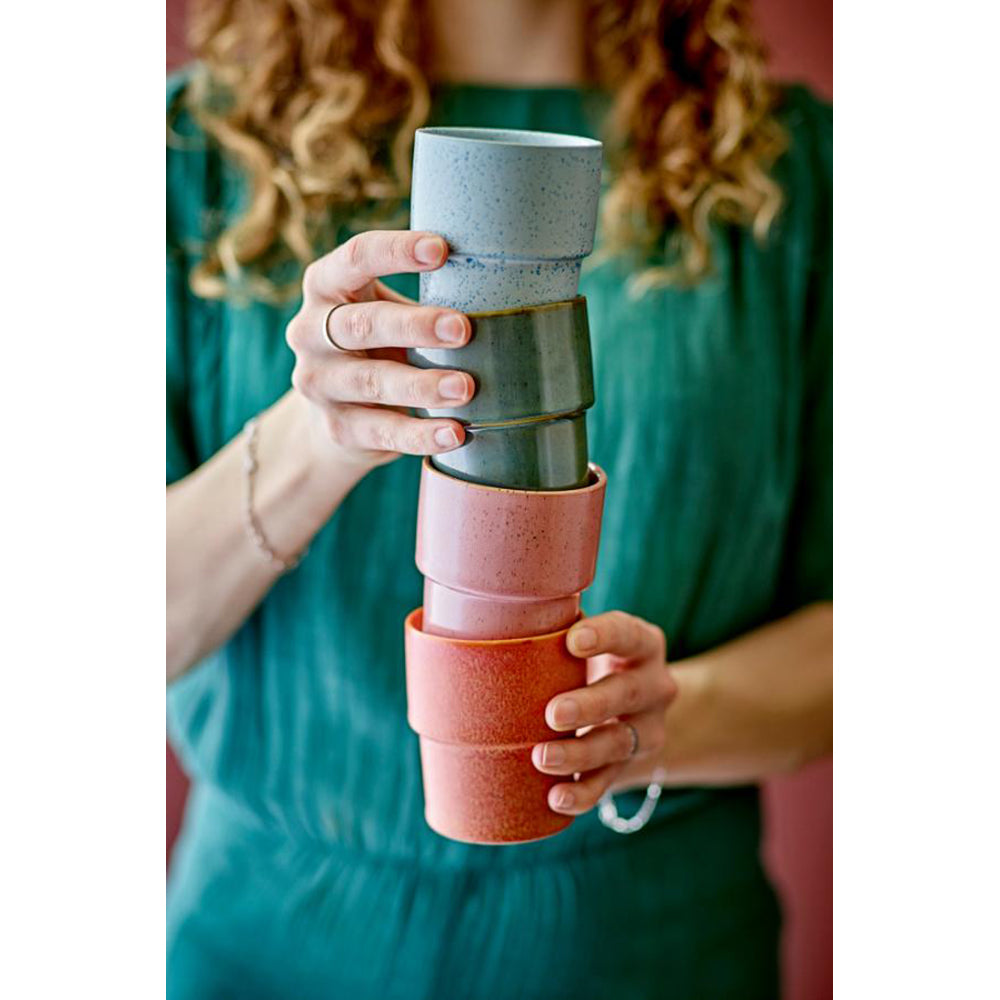 Tazas Ewan Rose, Set de 4, Ø7,5xH9 cm