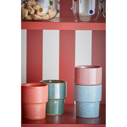 Tazas Ewan Rose, Set de 4, Ø7,5xH9 cm