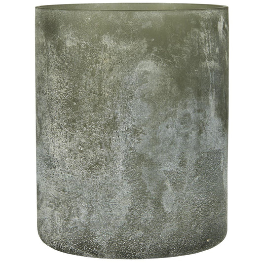 Portavela de Vidrio Dusty Green UNIQUE H: 16 Ø: 13 cm