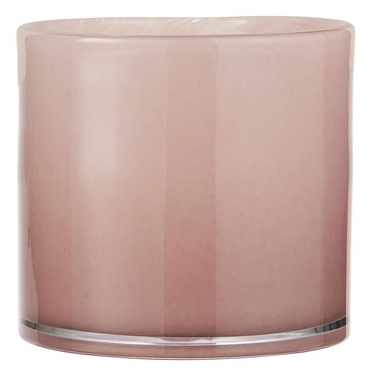 Florero / Pot Venecia Vidrio Rosado H: 12 cm