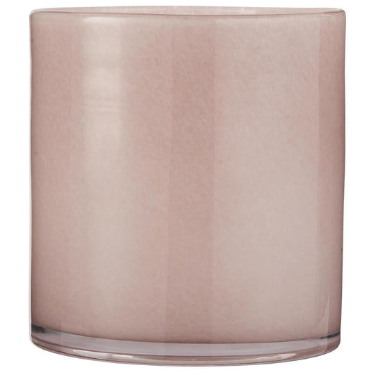Florero / Pot Venecia Vidrio Rosado H: 16 cm