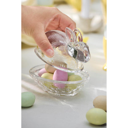 Conejo de Vidrio con Tapa