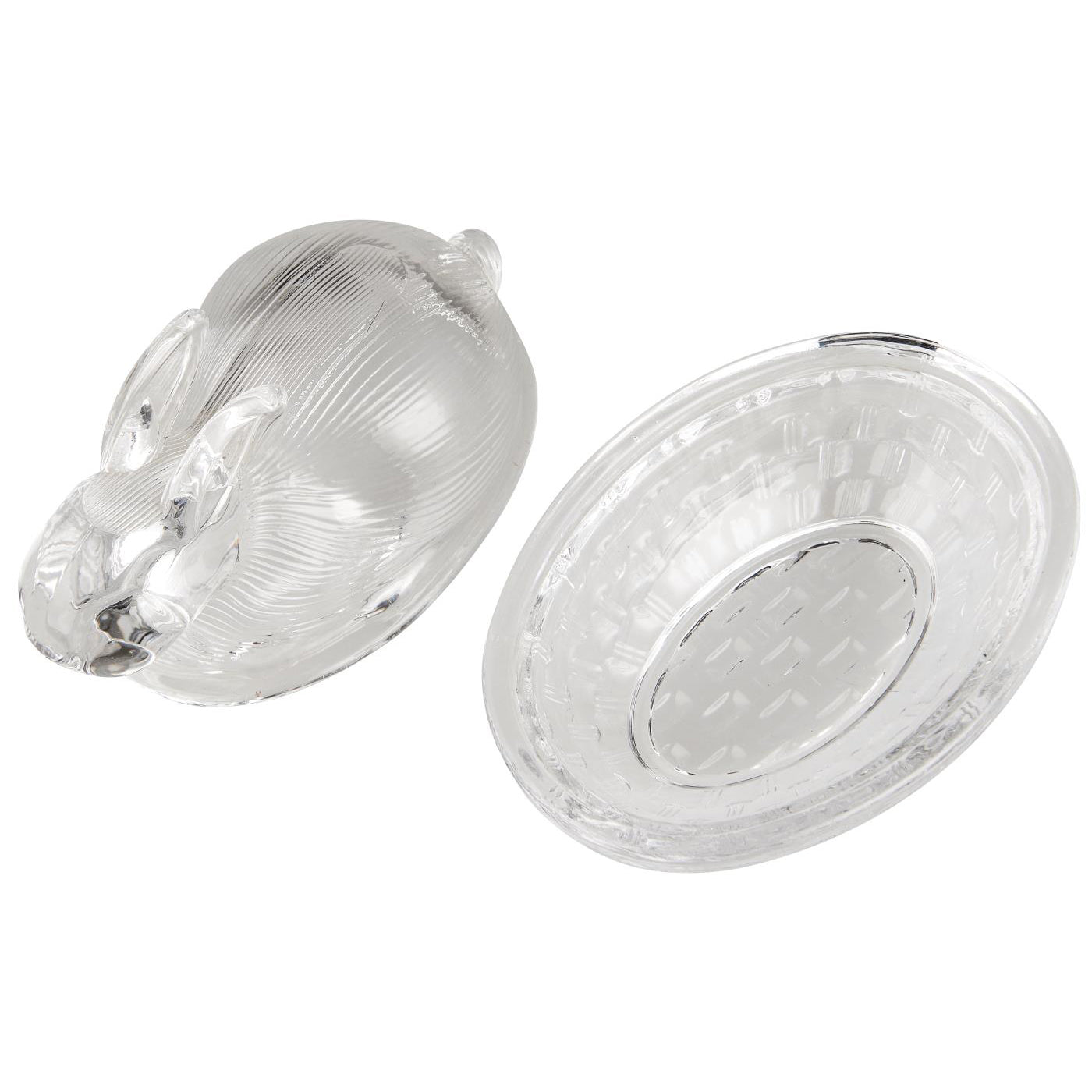 Conejo de Vidrio con Tapa