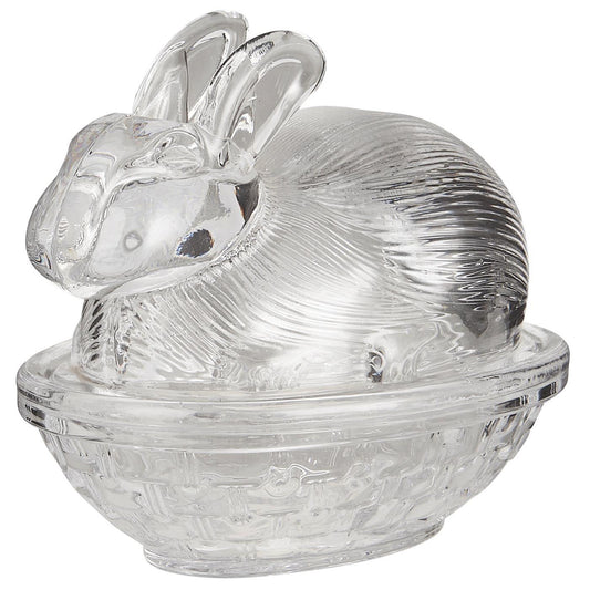 Conejo de Vidrio con Tapa