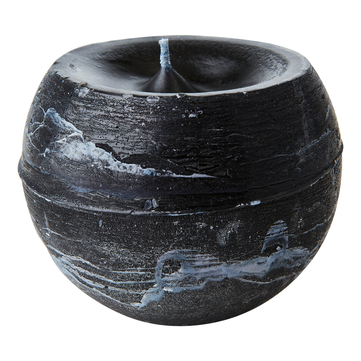 Vela COTE NORD Esférica Negra, M Ø10 cm x H9 cm