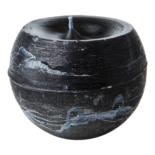 Vela COTE NORD Esférica Negra, M Ø10xH9 cm