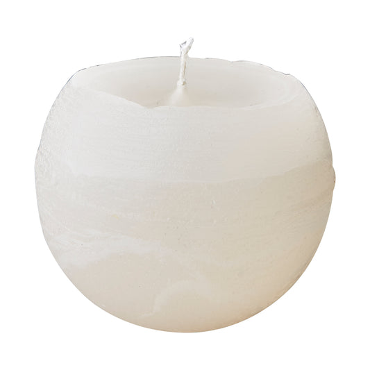 Vela COTE NORD Esférica Ivory, M Ø10xH9 cm