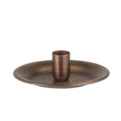 Portavela de Metal Color Bronce f/1.3 cm