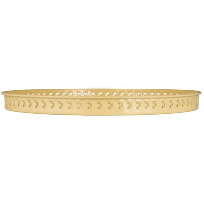 Bandeja Metal Café Claro con Borde Ø: 36,5 cm