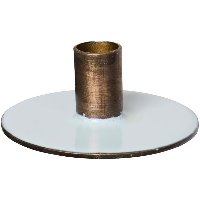 Candelabro Metálico Bicolor Taper H: 2,5 cm Ø: 6 cm