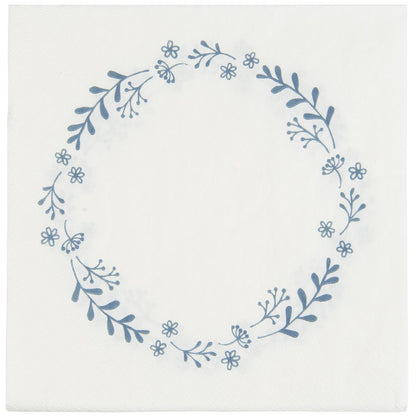 Servilletas con Diseño Guirnalda Azul 50 unidades de 20x20 cm
