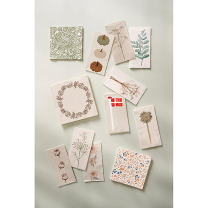 Servilletas Diseño Beige/Café 16 unidades de 10x20