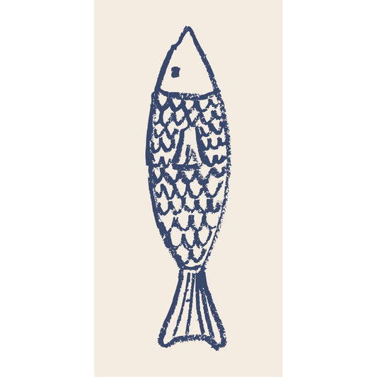 Servilletas Diseño Fish, 16 unidades de 10x20 cm