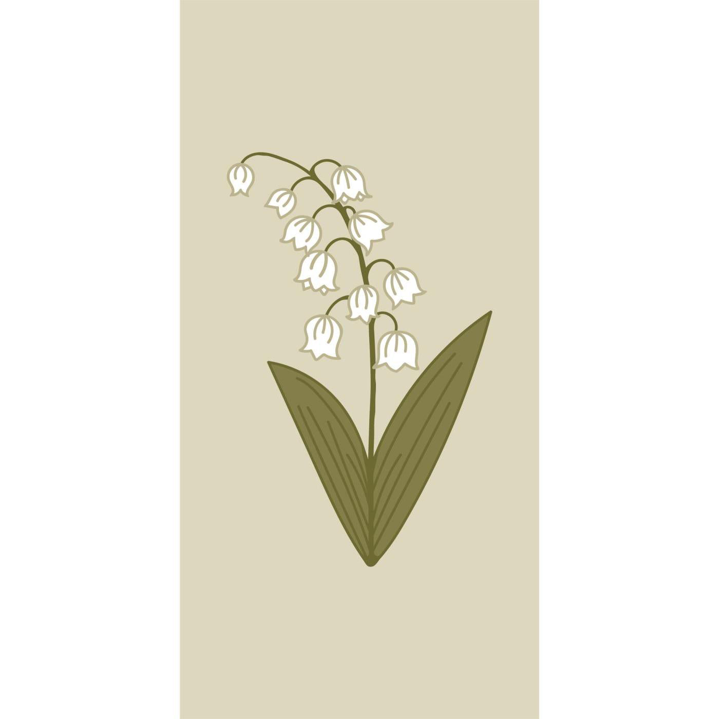 Servilletas Diseño Lily of the Valley 16 unidades de 10x20 cm