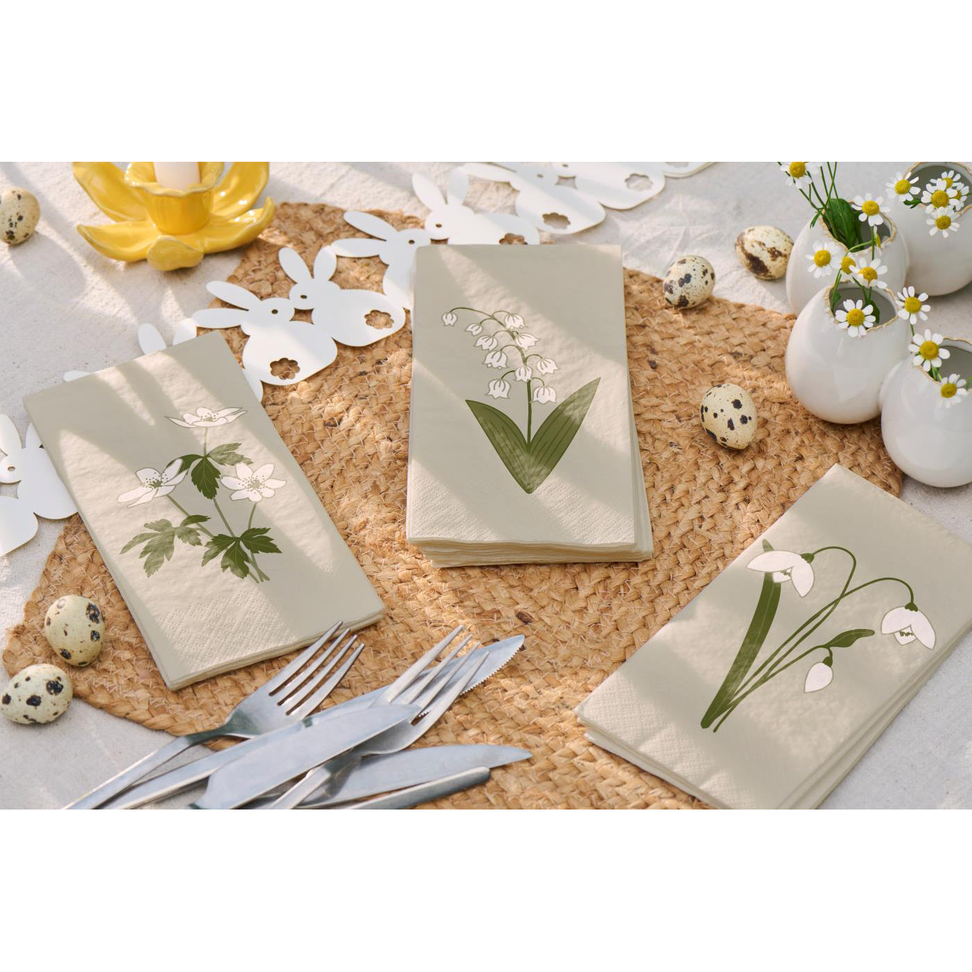Servilletas Diseño Lily of the Valley 16 unidades de 10x20 cm