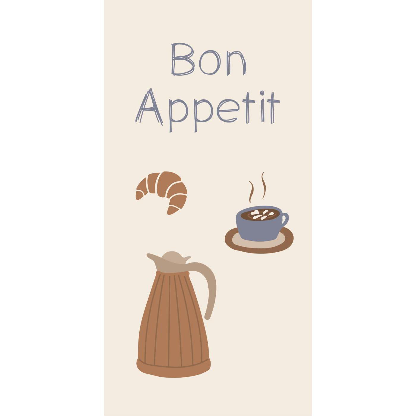 Servilletas Diseño Bon Appetit 16 unidades de 10x20 cm