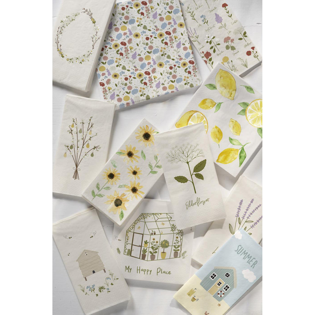 Servilletas con Diseño Limón 20 unidades de 16,5x16,5 cm