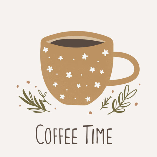 Servilletas Diseño Coffe Time 20 unidades de 16,5x16,5 cm