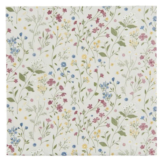 Servilletas con diseño de flores multicolores 50 unidades