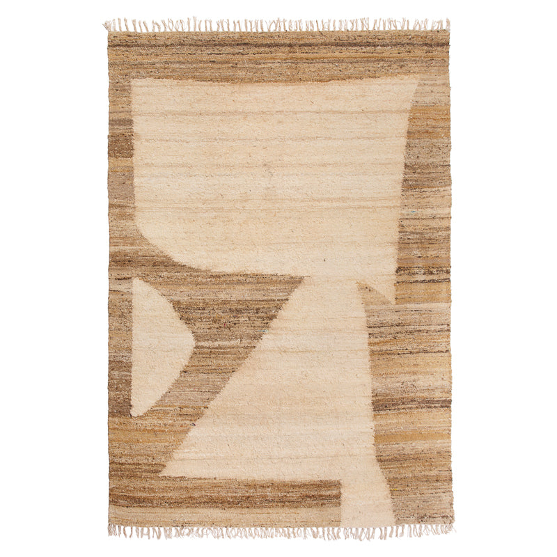 Alfombra Seda Gansu Naturel-Brown 2,0x3,0 m