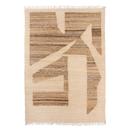 Alfombra Seda Xian Brown-Naturel 2,5x3,5 m