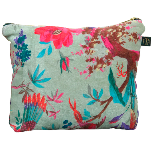 Estuche Velvet Birdy Celadon