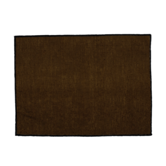 Set 6 Individuales Lino Engomado Borgo Moka