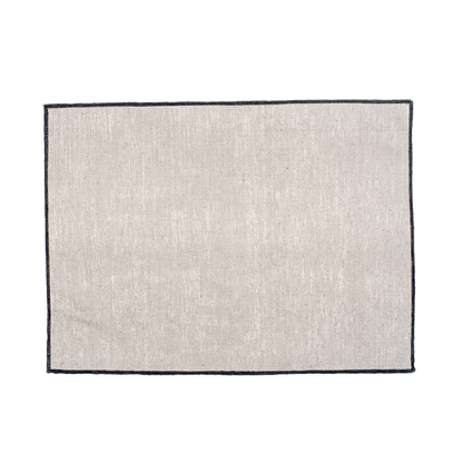 Set 6 Individuales Lino Engomado Borgo Ciment