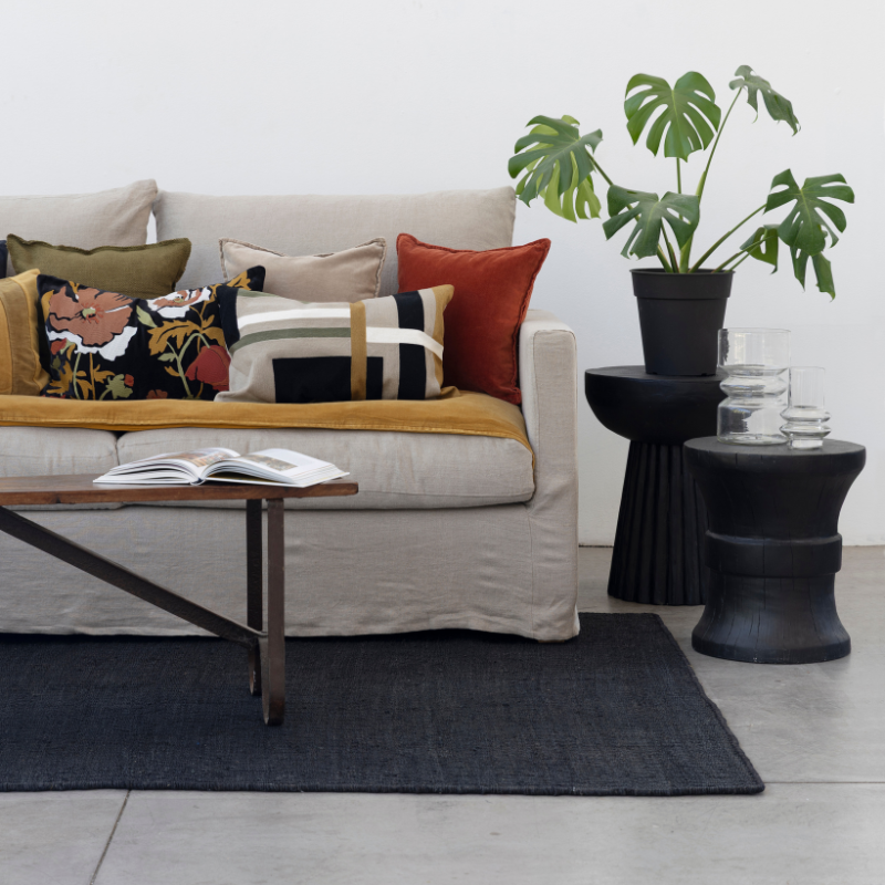 Funda Velvet Bristol Noir 40x60 cm