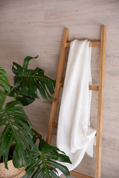 Toalla Lino Bali Blanc