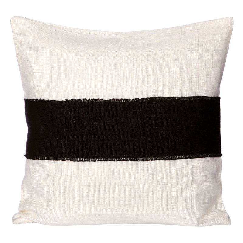 Funda Cojín Lino Goa Noir 45x45
