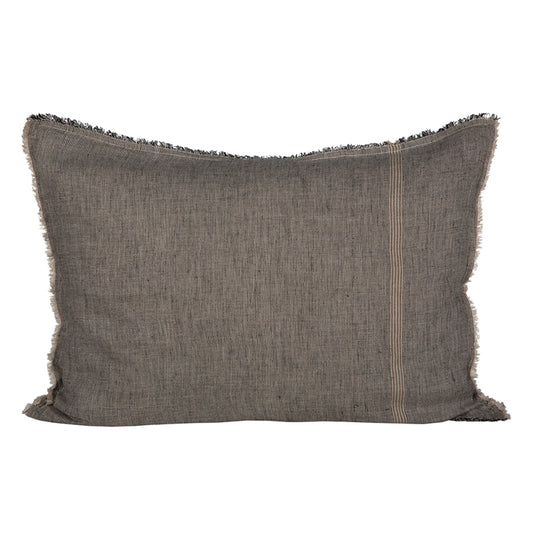 Funda Cojín Lyon Natural/Negro 50x70 cm