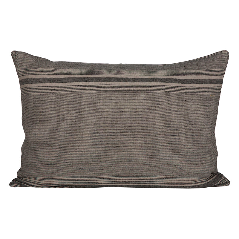 Funda Cojín Nantes Natural/Negro 50x70 cm