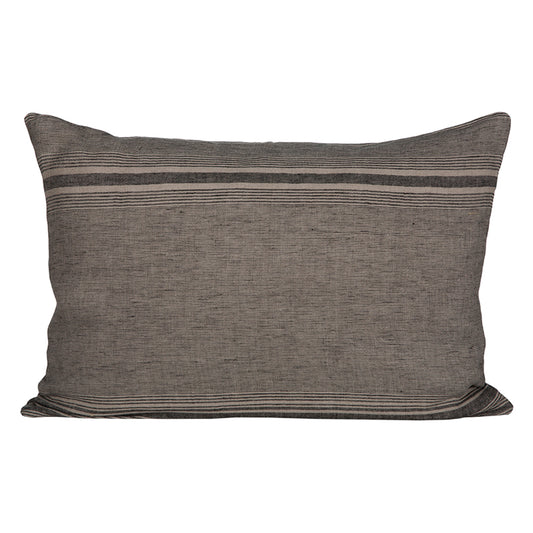 Funda Cojín Nantes Natural/Negro 50x70 cm