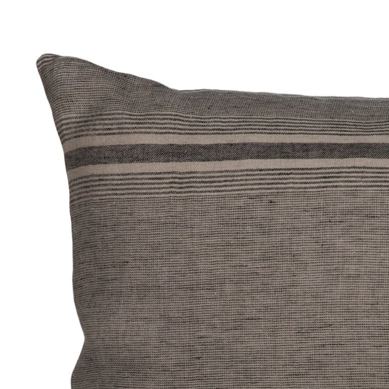 Funda Cojín Nantes Natural/Negro 50x70 cm