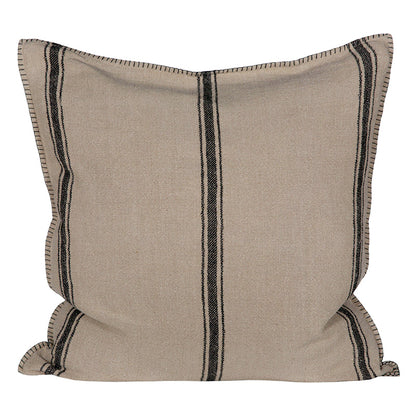 Funda Cojín Niza Natural/Negro 45x45 cm